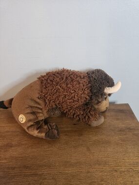 The Petting Zoo Bison Buffalo 12in 2022 Polyester